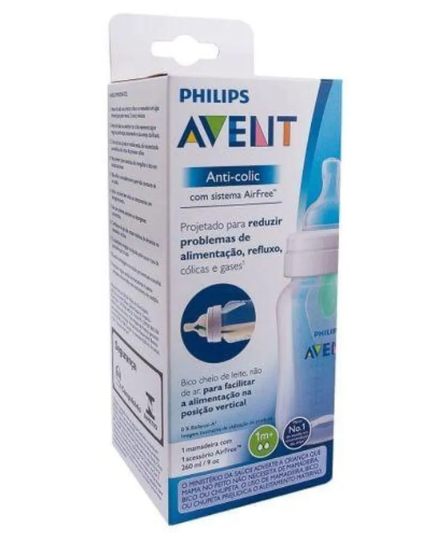 Mamadeira Philips Avent - Anti cólica com AirFree 260ml - Scf813/14