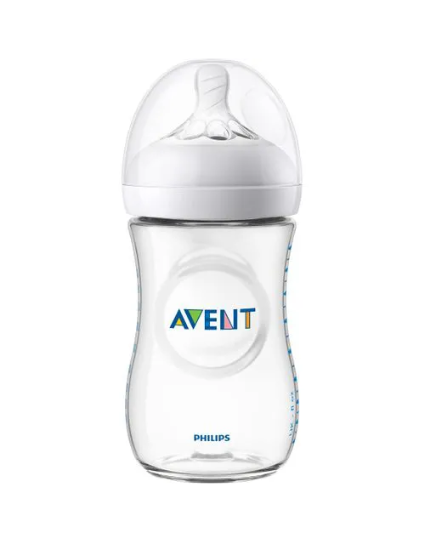 Mamadeira Philips Avent Linha Pétala Transparente 260ml - Scf033/17