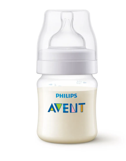 Mamadeira Philips Avent - Anti cólica Clássica Transparente 125ml  - Scf810/17