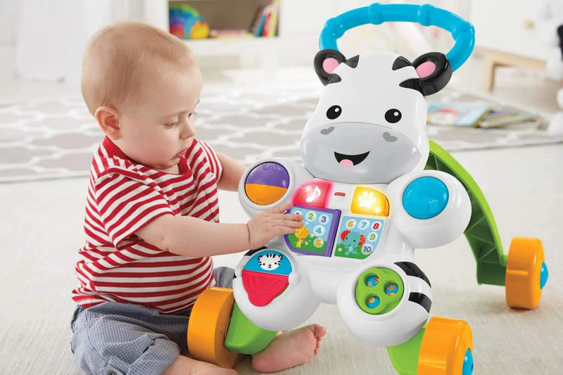 Fisher Price - Apoiador Zebra para Bebê, Mattel DLH48