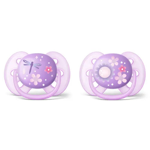 Philips Avent - Chupeta Ultra Soft Decorada Dupla 6 a 18 meses - SCF227/22