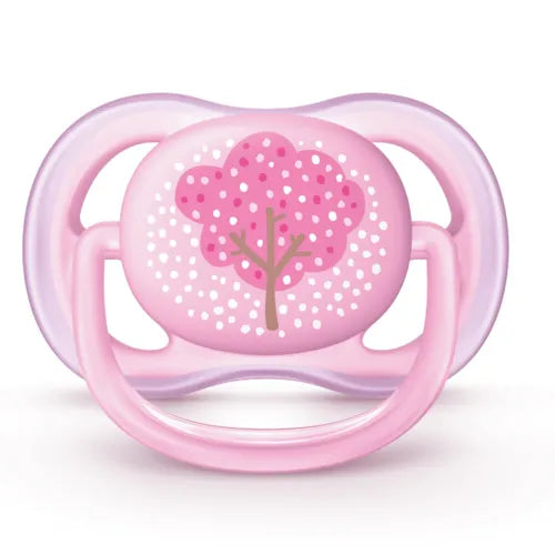Philips Avent - Chupetas Ultra Air Decoradas Rosa e Verde (Dupla) 0-6M